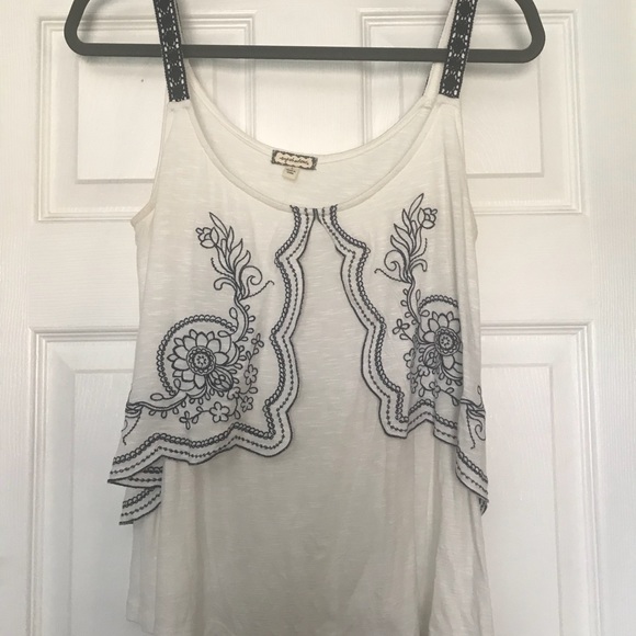Eyeshadow Tops - Embroidered Tank by Eyeshadow